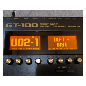 Pédalier Multi-Effets pour Guitare Électrique Jelo <span class=keywords><strong>d</strong></span>'<span class=keywords><strong>Occasion</strong></span> Boss GT-100 Comme Neuf à 90% Instruments <span class=keywords><strong>de</strong></span> Musique et Accessoires <span class=keywords><strong>d</strong></span>'<span class=keywords><strong>Ampli</strong></span> - Product Image 2