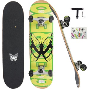 Planche à roulettes Credo Skateboard Exploding Butterfly Bee Popsicle Shape 8.0 pouces, durable, pour la ville, pour jeunes et adultes - Product Image 4