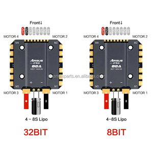 pour Axisflying <span class=keywords><strong>Argus</strong></span> Pro 80A 8S 32 bits ESC Composants UAV 4-8S Lipo Dissipation thermique en aluminium Réponse <span class=keywords><strong>rapide</strong></span> de l'accélérateur Pièces de drone - Product Image 3