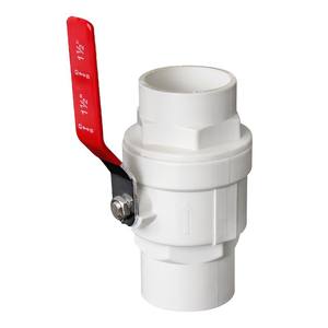 Vanne à boisseau sphérique en PVC à deux pièces, manuelle, à torsion facile, adhésive, pour alimentation en eau, haute qualité, prix usine, PN10 PN16 - Product Image 3