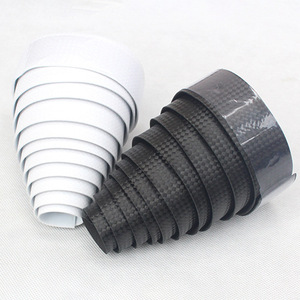 Poignées de guidon de vélo, motif en fibre de carbone noire, 25,4 mm, antidérapantes, non imperméables, pour vélos de route - Product Image 1
