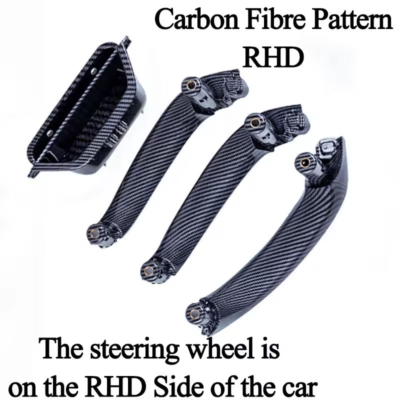 Set di 4 pezzi di nero di carbonio RHD