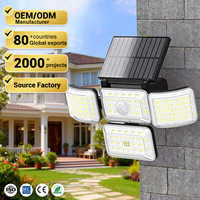 Fournisseur de la Chine extérieur étanche ABS mural solaire 250PCS Led applique murale