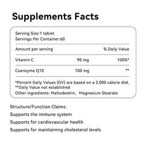 Oem/odm תווית פרטית coq10 קואנזים <span class=keywords><strong>Q10</strong></span> טבליות 1000 מ ג בריאות לב <span class=keywords><strong>Q10</strong></span> תוספת קואנזים <span class=keywords><strong>q10</strong></span> טבליות - Product Image 4