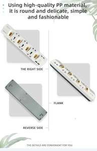 Nouveautés 2026 Protection contre les surcharges 4 ports USB charge rapide Prise multiple électrique 13A 3000W pour la maison et le bureau - Product Image 2