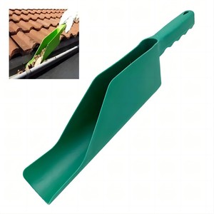 Pala de plástico verde de gran capacidad con forma cuadrada para limpieza de canalones y mantenimiento de jardines - Product Image 1