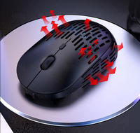 Imice — souris de jeu A6, sans fil, 3 engrenages de DPI, accessoire pour ordinateur PC, à éclairage RGB ajouré, sans fil, pour la maison et le bureau