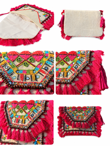 Wholesale Handmade <b>Tassel</b> Beaded Shoulder Bag Women Boho Designer Fashion Handbag OEM ODM Manufacturer - Product Image 6