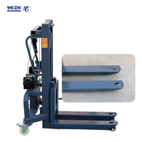 Mini élévateur à marchandises WGZN, petit chariot élévateur, 550 kg, entièrement électrique, grue de levage, batterie 48V/500A, hauteur de levage 4500 mm/3000 mm