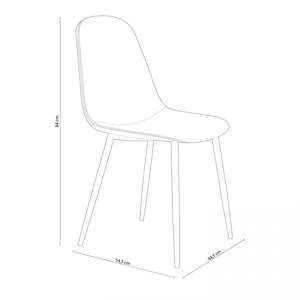Ensemble de 4 meubles de maison chaises de salle à manger pour la décoration du hall et tout usage domestique - Product Image 1