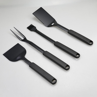 Ensemble d'accessoires de barbecue en acier inoxydable - Ensemble de pinces, spatule et fourchette pour barbecue, outils de barbecue robustes