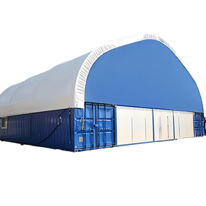 Liquidation à bas prix 20ft * 20ft emballage Simple <span class=keywords><strong>abri</strong></span> d'auto à cadre métallique de grande taille pour stationnement de <span class=keywords><strong>cour</strong></span> de bateau SUV barres de sol renforcées - Product Image 1