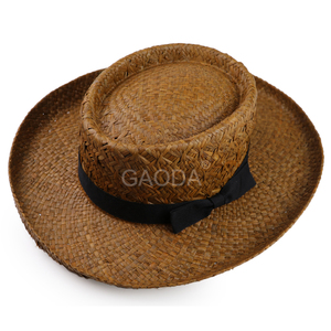 V Pure Color New Fashion <span class=keywords><strong>Sombrero</strong></span> <span class=keywords><strong>de</strong></span> <span class=keywords><strong>paja</strong></span> <span class=keywords><strong>colombiano</strong></span> para mujer - Product Image 1