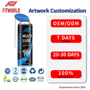 FITWORLD <span class=keywords><strong>Spray</strong></span> Lubrificante Multifunzione 500ML con Logo Personalizzato per Parti Auto, Macchinari e Utensili, Protezione Antiruggine - Product Image 1
