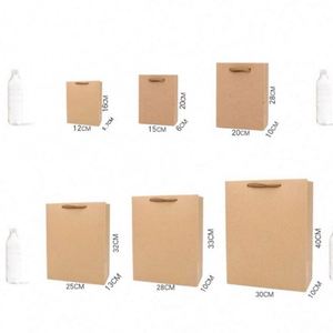Sacs cadeaux de luxe personnalisés en gros, sacs shopping en papier kraft recyclables pour vêtements avec votre logo - Product Image 2