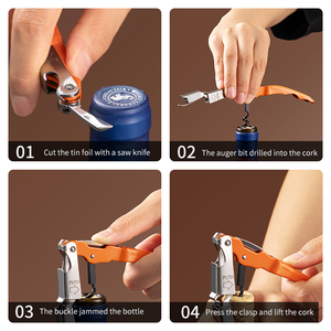 Cavatappi Creativo da 70g, Design Innovativo, Riutilizzabile, Apribottiglie Resistente per Vino, Idea <span class=keywords><strong>Regalo</strong></span> per <span class=keywords><strong>Fidanzamento</strong></span> - Product Image 5