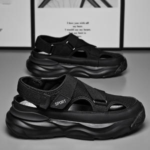 Sandalias de verano para hombre, transpirables, con orificios, antideslizantes, para conducir, para la playa, para exteriores - Product Image 6