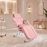 Nueva Camilla de Masaje Moderna de PVC, Cama Facial Ajustable para Hidroterapia, Salón de Belleza, Tatuajes, Pestañas, Baño, Hotel, Uso Comercial