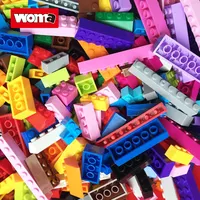 WOMA खिलौने थोक अनुकूलित 1000pcs ईंटें क्लासिक गौण शहर प्रजापति रंगीन बच्चों इमारत ब्लॉकों सेट बच्चों
