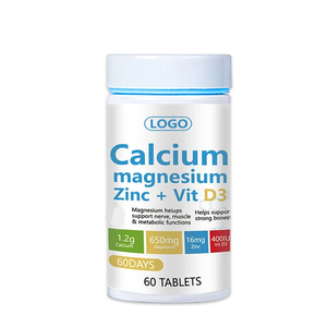 Suplemento de Calcio, <span class=keywords><strong>Magnesio</strong></span>, <span class=keywords><strong>Zinc</strong></span> <span class=keywords><strong>y</strong></span> Vitamina D3 con Fórmula Personalizada, Venta al por Mayor <span class=keywords><strong>para</strong></span> Marcas de Marca Privada - Product Image 1