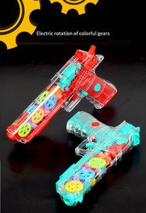 Pistola Vibrante Multimodale per Ragazzi, Giocattolo Elettronico Meccanico Realistico Non Tossico con Ingranaggi Trasparenti, Suoni e Luci in ABS - Product Image 6