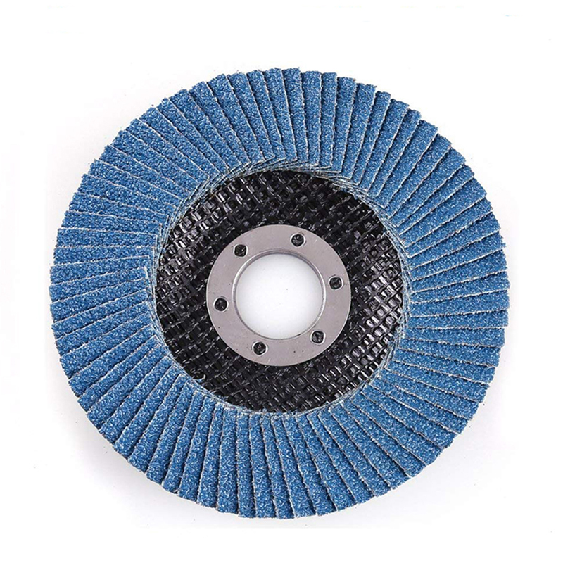 4.5 "X 7/8" Grit 60 Zirconia Fillet Weldผ้าขัดFlap Disc 27แบนสแตนเลสขัดล้อ