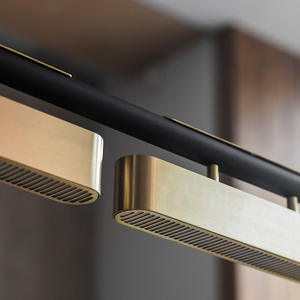 Lustre de bar en cuivre massif de style minimaliste américain postmoderne pour maison modèle, club-house, restaurant, salon, villa, réception d'hôtel - Product Image 4