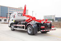 Camion à benne basculante JAC Junling avec bras de levage amovible pour une collecte facile des déchets