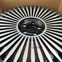 Jantes en alliage forgé 6061-T6 Aero Turbine personnalisées, face usinée argentée, 20, 21, 22 pouces, jantes légères pour Mercedes EQS BMW