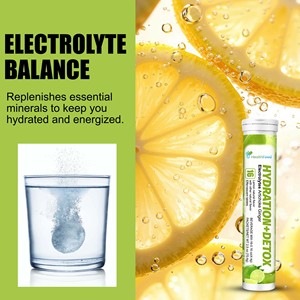 Good Selling Hydration+Detox Effervescent Tablets Replenishes Essentila Minerals to Keep Energiezed with Dietary <b>Supplement</b> - Product Image 5