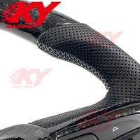 Volant de voiture sport en fibre de carbone forgée sur mesure pour Chevrolet Silverado 2019-2025, compatible avec Camaro, Malibu, Cruze, Corvette C8