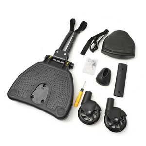 Bánh xe màu hồng thứ hai hỗ trợ trẻ em đạp xe đẩy em bé tùy chỉnh 2 trong <span class=keywords><strong>1</strong></span> đứng với ghế xe đẩy em bé - Product Image 6