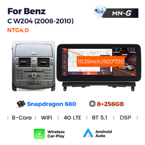 8 + 256GB Android 11 8core Snapdragon 662 Xe Video cho Benz C Class w204 S204 C230 2008-2010 ntg4.0 Wifi BT đài phát thanh xe hơi-chơi AUX - Product Image 5