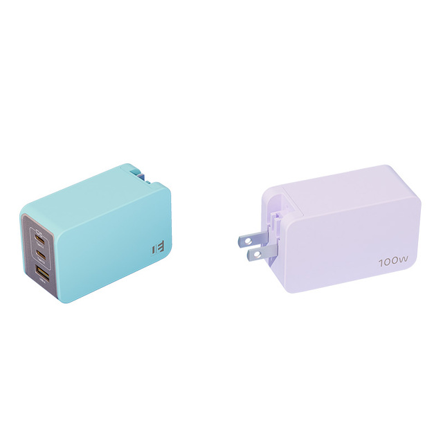 Hot Selling Multi-plug Newest 100W PD Fast Charger Travel Adaptor Universal Travel US EU UK AU Plug Pd Type c Fast Gan Charger