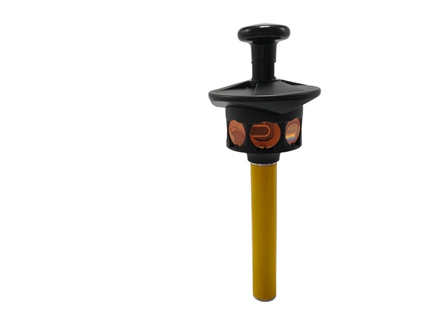 Silver Trimble Total Station Female Thread 360 Degree Prism 10cm Extend Pole for Surveyor's Prisms