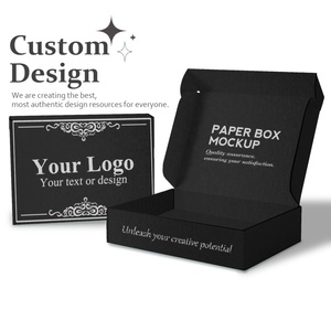 Custom Corrugated Mailing <b>Box</b> for Packaging <b>Small</b> Business Black Shipping Mailing <b>Box</b> - Product Image 4