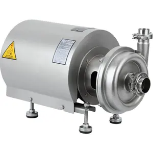 Stainless Steel 304 316L Horizontal vertical Milk Beer transfer Tri Clamp sanitary Centrifugal Pump with motor