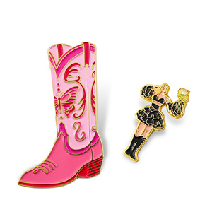 Broche de haute qualité en forme de fer à <span class=keywords><strong>cheval</strong></span> personnalisée, badge de botte western, broche pour chaussures de femmes - Product Image 4
