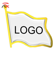 Broche personnalisée avec logo, décoration en métal, 0,7 pouce, cadeau souvenir, badge pour chapeau, vêtements
