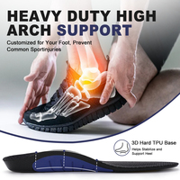 Semelles intérieures de chaussures supérieures en fibre de carbone 100% absorbant les chocs Support de la voûte plantaire Semelles orthopédiques en fibre de carbone