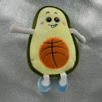 Peluche personnalisée sur mesure de haute qualité, jouet en peluche doux, faible MOQ, peluche en forme d'avocat