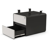 Armoire de rangement de fichiers de bureau mobile LYBS avec 2 tiroirs, construction en acier, design moderne pour utilisation en atelier