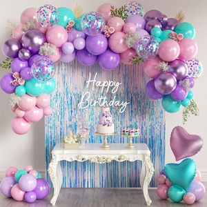 Guirlande de ballons en latex avec rideau à franges et bannière pour la décoration d'une fête d'<span class=keywords><strong>anniversaire</strong></span> féminine - Product Image 5