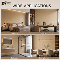 Panneau mural en PVC imitation bois imperméable de 3 mm, vente en gros du fabricant, avec revêtement intérieur pour salon, chambre, hôtel, maison