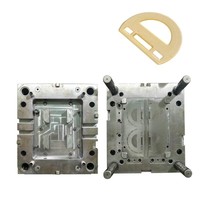 Molde de Inyección de Plástico de 4 Cavidades y Dos Colores para Carcasa Electrónica Semicircular Personalizada, Molde de Inyección de Doble Disparo