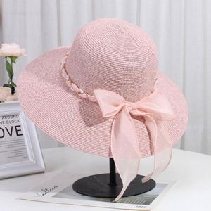 New Fashion Trade Lace Chain Yellow Beads Beach Straw <b>Hat</b> <b>Summer</b> Women - Product Image 4