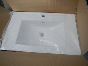 Armoire en céramique de porcelaine d'évier populaire de 80cm <span class=keywords><strong>sous</strong></span> le <span class=keywords><strong>lavabo</strong></span> de comptoir pour la salle de bains - Product Image 2