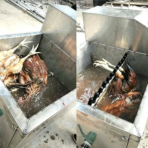 Máquina Escaldadora de Aves de Corral, 200 Pollos por Hora, Temperatura Ajustable, Fácil Eliminación de Residuos de Sangre y Plumas en <span class=keywords><strong>el</strong></span> Tubo de Calentamiento - Product Image 5