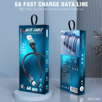 Câble de charge rapide USB 3A avec arrêt automatique intelligent pour iPhone et Android, câble de charge USB vers Micro Type C en nylon tressé