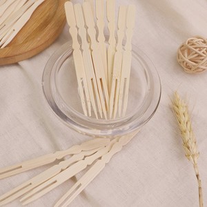 Gran <span class=keywords><strong>oferta</strong></span>, tenedor de madera desechable para frutas, respetuoso con el medio ambiente, juego de cubiertos desechables de bambú de madera de almidón de maíz de plástico personalizado de alta calidad - Product Image 5